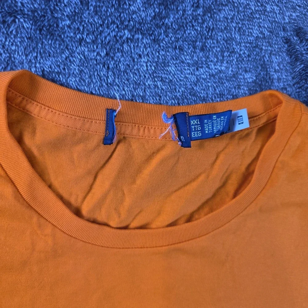 Polo Ralph Lauren Polo Ski Jersey T Shirt Mens XXL Orange Long Sleeve